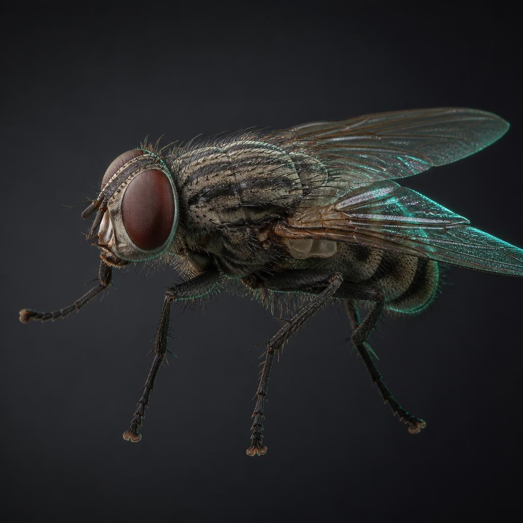 Cluster Flies close-up photograph