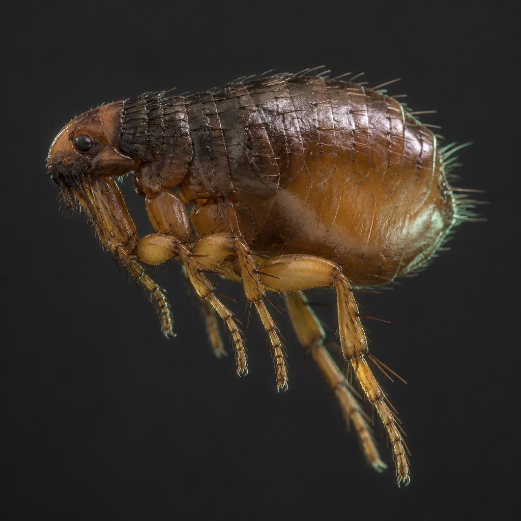 Fleas close-up photograph