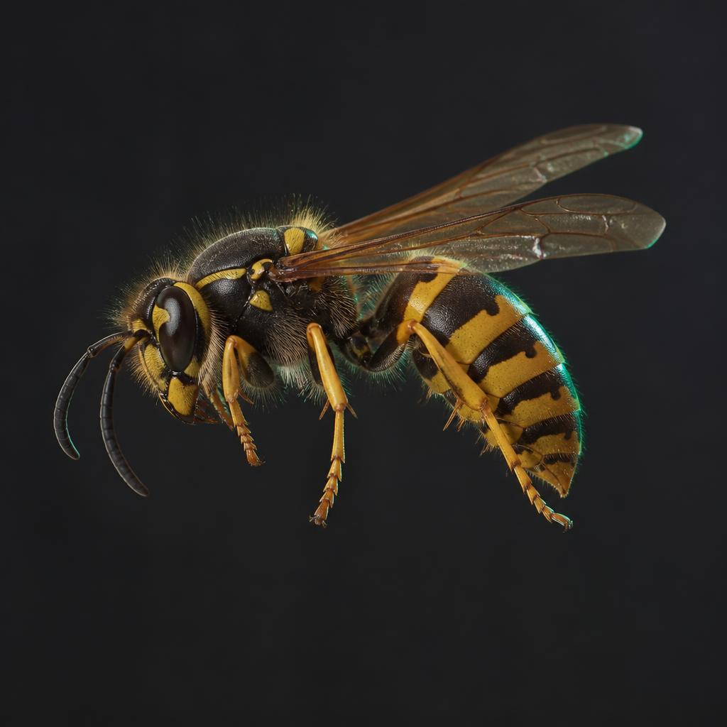 Wasps close-up photograph